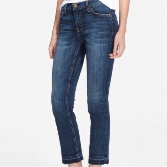 Anthropologie Pilcro Script Cropped Raw 